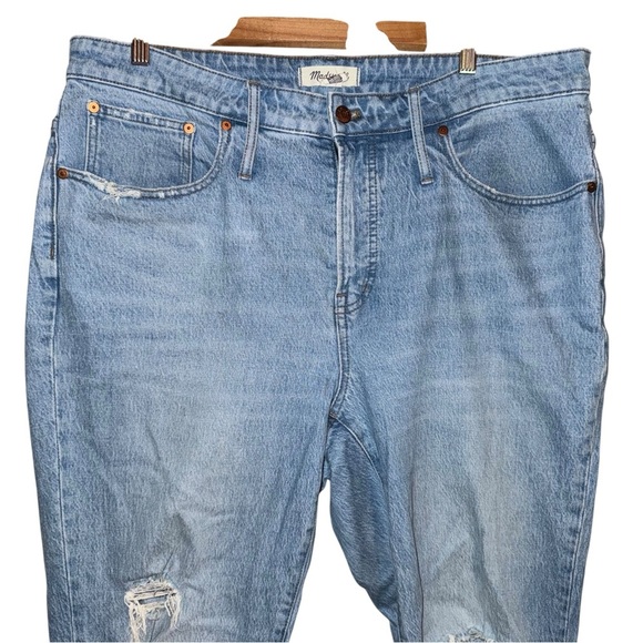 MADEWELL The Perfect Vintage Jean in Grandbay Wash Ripped Edition Plus Size 16W - Picture 3 of 15